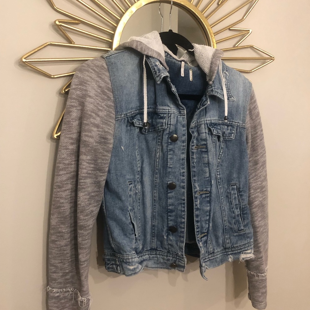 Free People Jean & Sweater Jacket